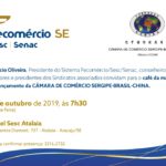 Fecomércio sediará Câmara de Comércio Brasil-China em Sergipe