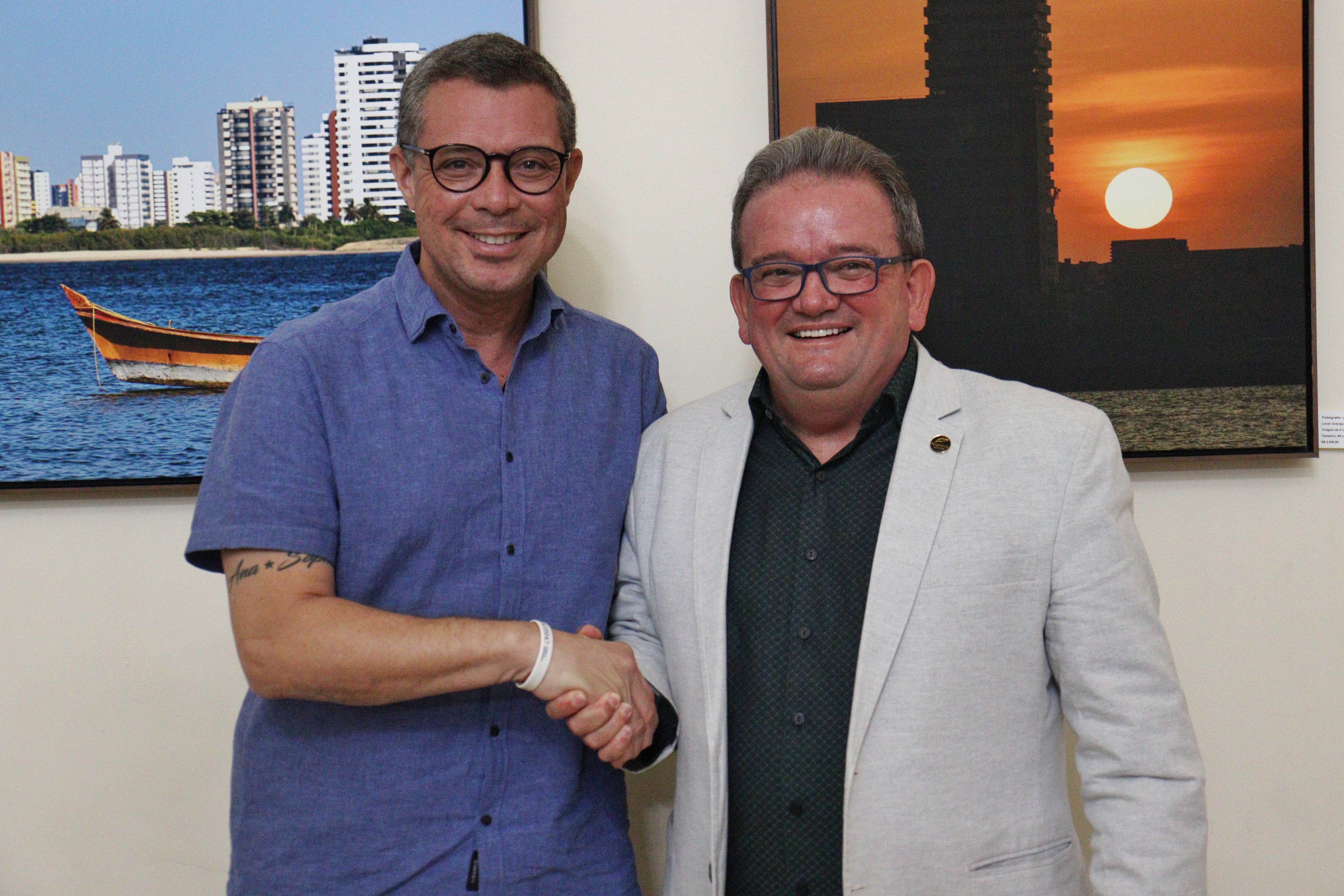 Novas parcerias com o Governo do Estado. Governador Fábio Mitidieri e o presidente do Sistema Fecomércio-Sesc-Senac firmam parcerias para o fortalecimento do setor produtivo.
