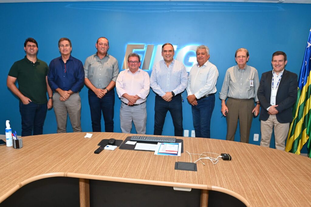 Fecomércio visita a Federação das Indústrias de Goiás. O presidente Marcos Andrade conheceu as estratégias de trabalho aplicadas no Sistema S do estado de Goiás. 