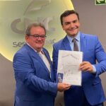 Marcos Andrade apresenta projetos em Sergipe para o ministro do Turismo Celso Sabino